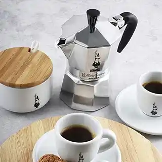 Bialetti Kawiarka Moka Express 3 czajniki, stal nierdzewna, 150 ml