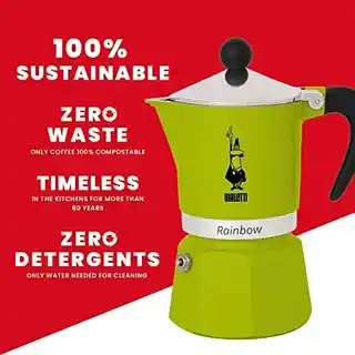 Bialetti Rainbow 6tz 300ml zielona kawiarka do espresso