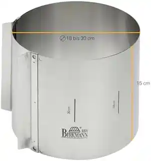 Birkmann Pierścień do deserów Easy Baking regulowany 429413