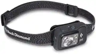 Black Diamond Spot 400 latarka czołowa, grafitowa, LED, regulowany pasek, wodoodporna, 400 lumenów