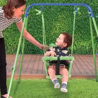 Black Forest Huśtawka dziecięca CD-S006 Zielono-niebieski