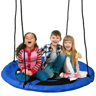 Black Forest Huśtawka ogrodowa Bocianie Gniazdo SW100X 100 cm Niebieski