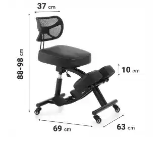 Black Point O''Kneel Pro czarny, klękosiad, ergonomiczny, piankowy, do pracy przy komputerze