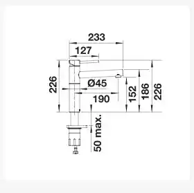 Blanco 527528 Bateria ALTA II chromowana