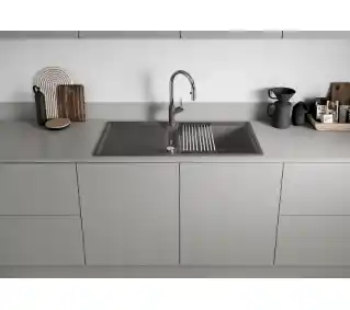 Blanco ADIRA XL 6 S 527617 Granitowy Czarny Zlewozmywak prostokątny
