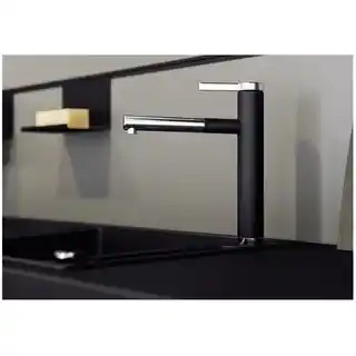 Blanco Bateria Linee-S Silgranit-Look Chrom-czarny 526171