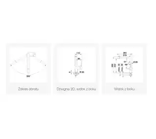 Blanco Bateria Linus 527732 Satynowa ciemna stal