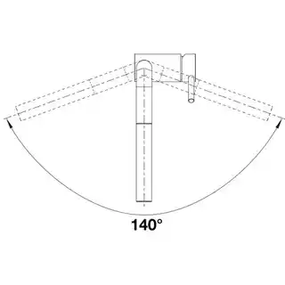 Blanco Bateria stojąca Linus-S-F Czarny mat 527523