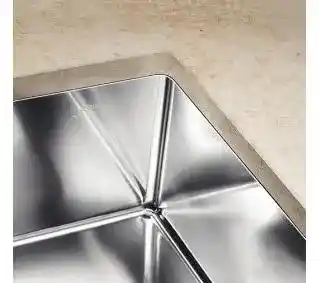 Blanco CLARON 450-U 521575 Stalowy Srebrny Zlewozmywak prostokątny