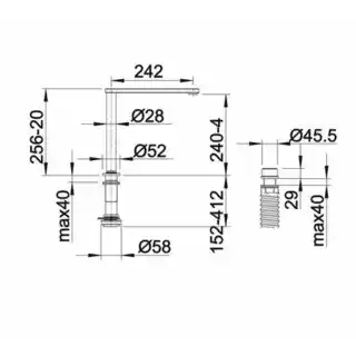 Blanco Eloscope-F II bateria kuchenna chrom, model 516672