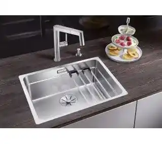 Blanco ETAGON 500-IF 521840 Stalowy Srebrny Zlewozmywak prostokątny