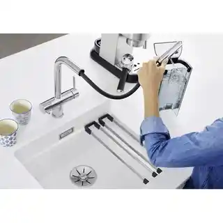 Blanco Fontas-S II Bateria kuchenna stojąca z wyciąganą wylewką, chrom 525198