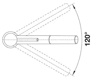 Blanco Kano-S Silgranit-Look Bateria kuchenna z wyciąganą wylewką wulkaniczny szary/chrom 526952
