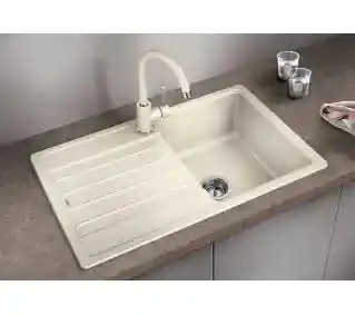 Blanco LEGRA 45 S 527085 Granitowy Biały Zlewozmywak prostokątny