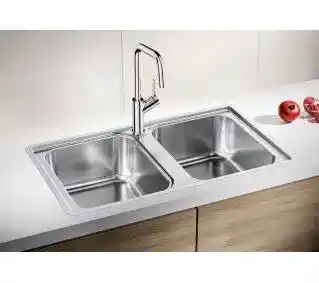 Blanco LEMIS 8-IF 523039 Stalowy Srebrny Zlewozmywak prostokątny