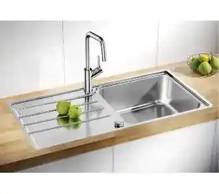 Blanco LEMIS XL 6 S-IF 523035 Stalowy Srebrny Zlewozmywak prostokątny