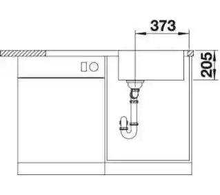 Blanco LEMIS XL 6 S-IF 523035 Stalowy Srebrny Zlewozmywak prostokątny