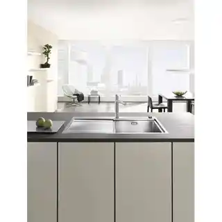 Blanco Linee-S Bateria kuchenna z wyciąganą wylewką chrom 517591