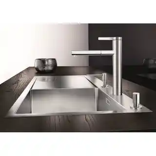 Blanco Linee-S Bateria kuchenna z wyciąganą wylewką stal szlachetna mat 517593