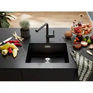 Blanco Linus-S 526148 Czarny Wygląd Ceramiki Bateria kuchenna