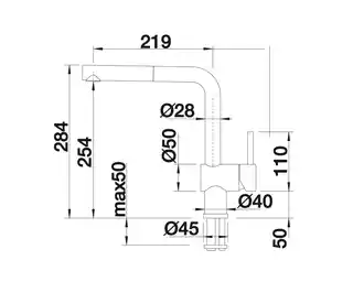 Blanco Linus-S Bateria kuchenna wysoka PVD steel 526242