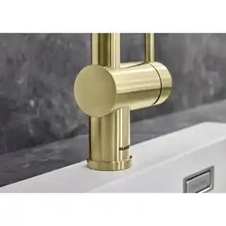 Blanco Linus-S Bateria kuchenna wysoka satin gold 526684