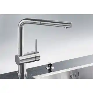 Blanco Linus-S Bateria kuchenna z wyciąganą wylewką stal szlachetna szczotkowana 517184