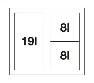 Blanco Sortownik odpadów Select II 50/3 19L plus 2x8L