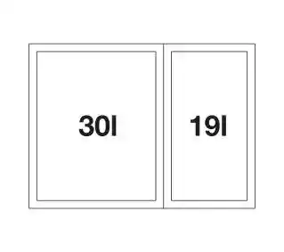 Blanco Sortownik odpadów Select II 60/2 Orga 30L plus 19L