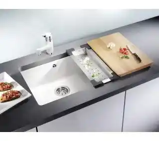 Blanco SUBLINE 500-U 514506 Ceramiczny Biały połysk Zlewozmywak prostokątny
