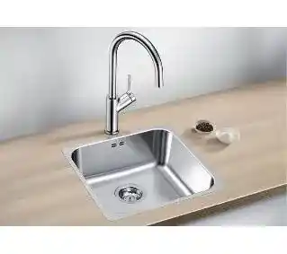 Blanco SUPRA 400-IF 526350 Stalowy Srebrny Zlewozmywak kwadratowy