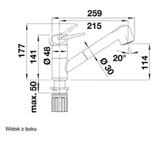 Blanco Wega-S II Bateria kuchenna czarny/chrom 526428