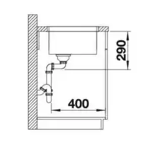 Blanco Zlewozmywak Andano 450-U 522963 z kor. InFino