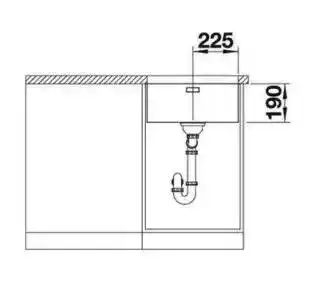Blanco Zlewozmywak Andano 450-U 522963 z kor. InFino