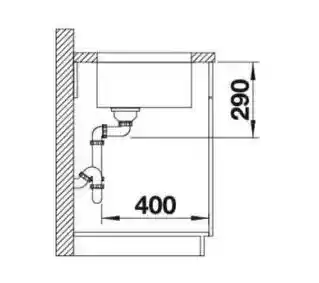 Blanco Zlewozmywak Andano 700-U 522971 z kor. InFino