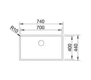 Blanco Zlewozmywak Claron 700-U z kor. InFino