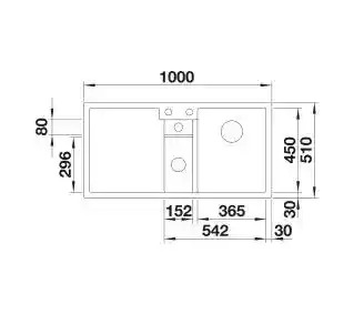 Blanco Zlewozmywak Collectis 6 S Silgranit 527058 Delikatny biały