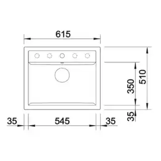 Blanco Zlewozmywak Dalago 6 527246 Wulkaniczny szary