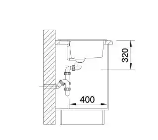 Blanco Zlewozmywak Dalago 6 Czarny