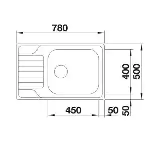 Blanco Zlewozmywak Dinas XL 6 S Compact 525121 Stalowy