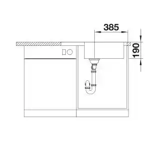 Blanco Zlewozmywak Dinas XL 6 S Compact 525121 Stalowy