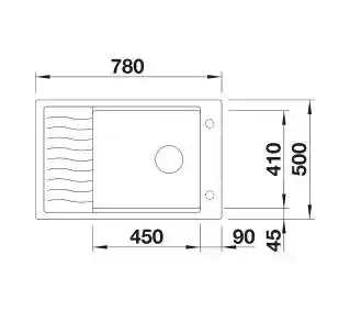 Blanco Zlewozmywak Elon XL 6 S 525883 Czarny