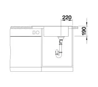 Blanco Zlewozmywak Elon XL 6S 524841 Tartufo
