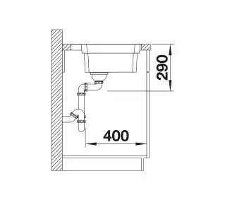 Blanco Zlewozmywak Etagon 500-IF/A 521748 z kor. InFino Srebrny