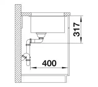 Blanco Zlewozmywak Etagon 700-U 525176 Kawowy