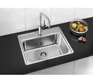 Blanco Zlewozmywak jednokomorowy Lemis 6-IF 525108 Stal szczotkowana 50 x 61.5