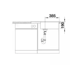 Blanco Zlewozmywak jednokomorowy z ociekaczem Zia XL 6 S Compact 527397 Wulkaniczny szary 50 x 78