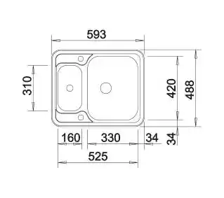Blanco Zlewozmywak Lantos 6-IF 516676 Stal
