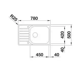 Blanco Zlewozmywak Lantos XL 6 S-IF Compact 523140
