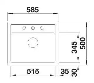 Blanco Zlewozmywak Legra 6 526084 Czarny